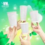 Ly giấy 2 lớp kim tuyến 16oz (500ml)